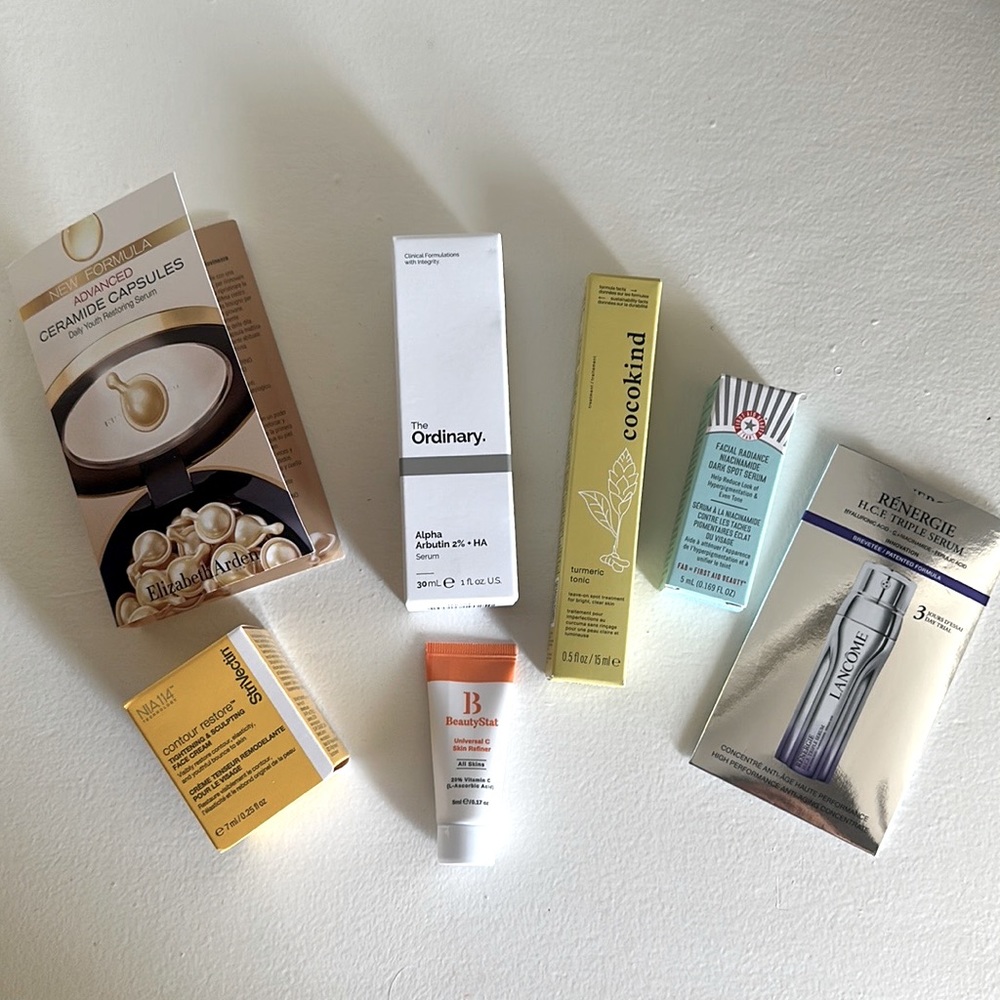The ordinary and cocokind skincare